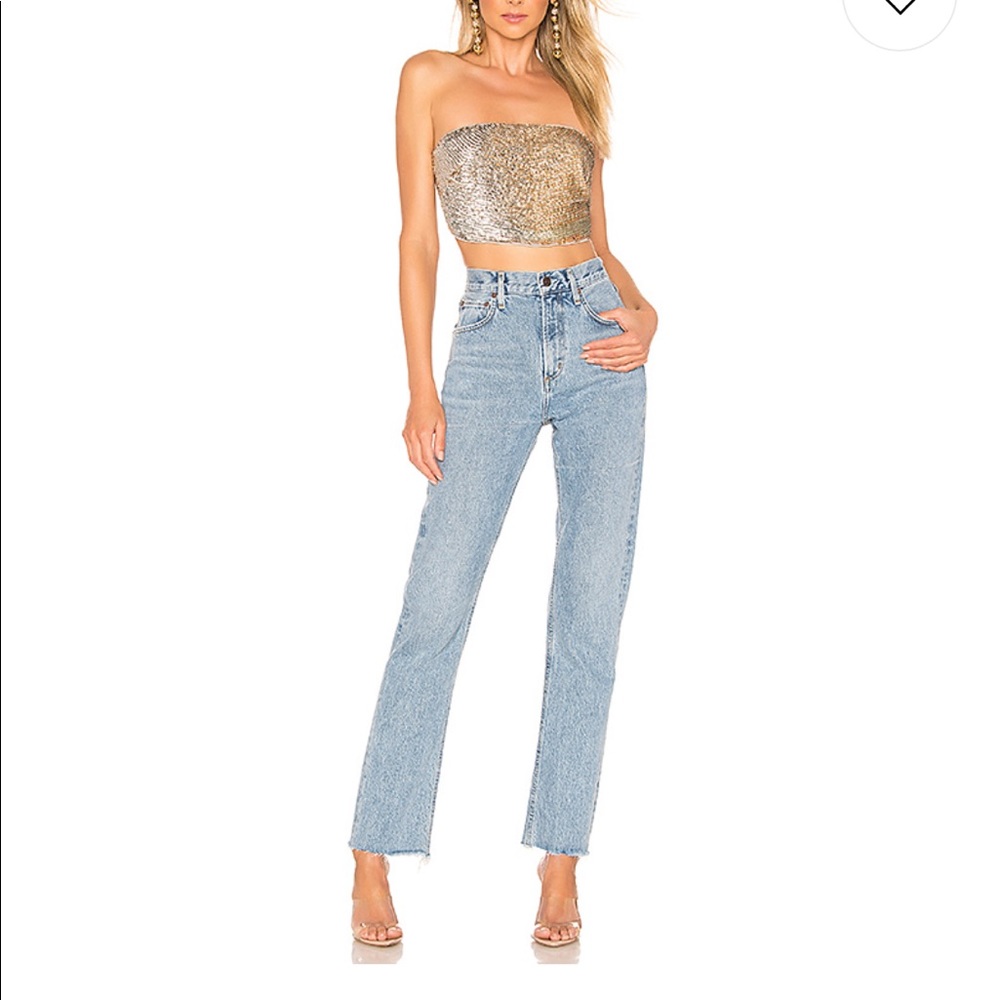 Agolde cherie high rise straight in merit